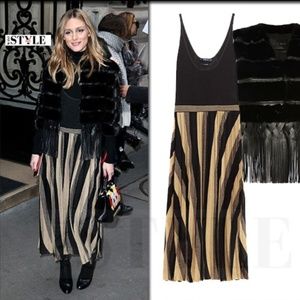 Olivia Palermo Zara Pleated Dress